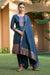 Royal Blue Radiance: Silk Kurta Pant Set with Dupatt