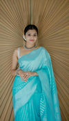 Sapphire Glow Saree