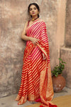 Sunset Symphony Saree