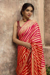 Sunset Symphony Saree