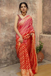 Sunset Symphony Saree