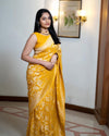 Golden Radiance – A Saree of Timeless Grace