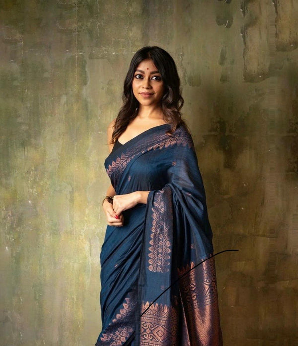 Raven Beauty Kanjivaram Saree