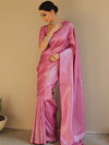 Rosy Radiance Silk Drape