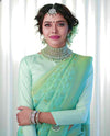 Mystic Mint Elegance Saree