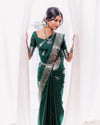 Emerald Enchantress: The Timeless Silk Saree