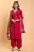 Mishri's Red Kurta Set With Dupatta