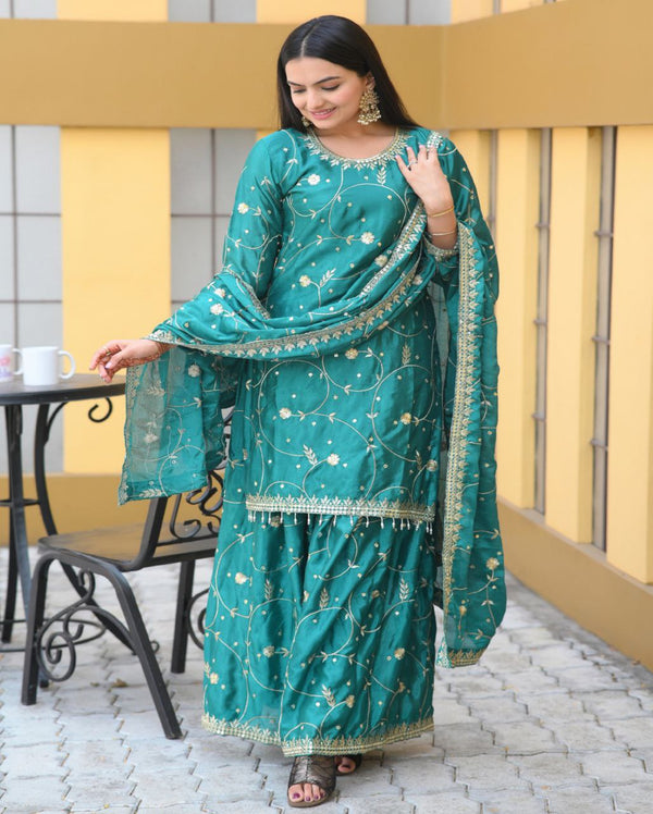 Teal Treasure Ethnic Wear