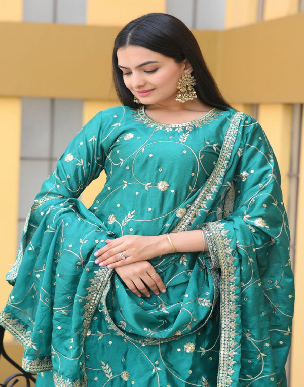 Teal Treasure Ethnic Wear