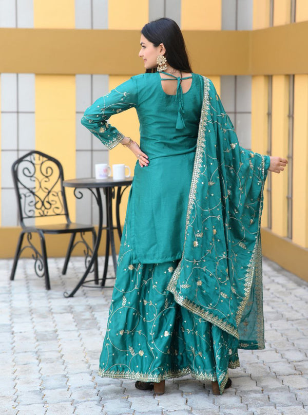 Teal Treasure Ethnic Wear