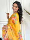 Golden Petal Floral Attire Suit