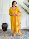 Golden Petal Floral Attire Suit