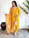 Golden Petal Floral Attire Suit